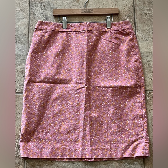 Talbot’s Women’s Size 10 Tulip Print Pink Pencil Skirt - Picture 2 of 8